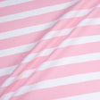 Pink & White Candy Striped Cotton Piqué