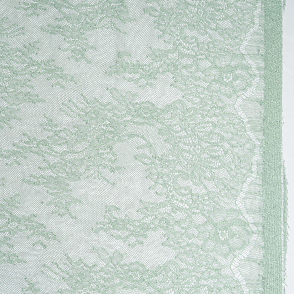 Muted Mint Green Chantilly Lace (A 2.90m Piece)