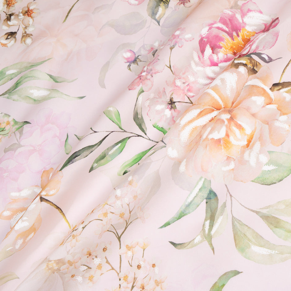 Pretty Floral Vision Printed Double Organza