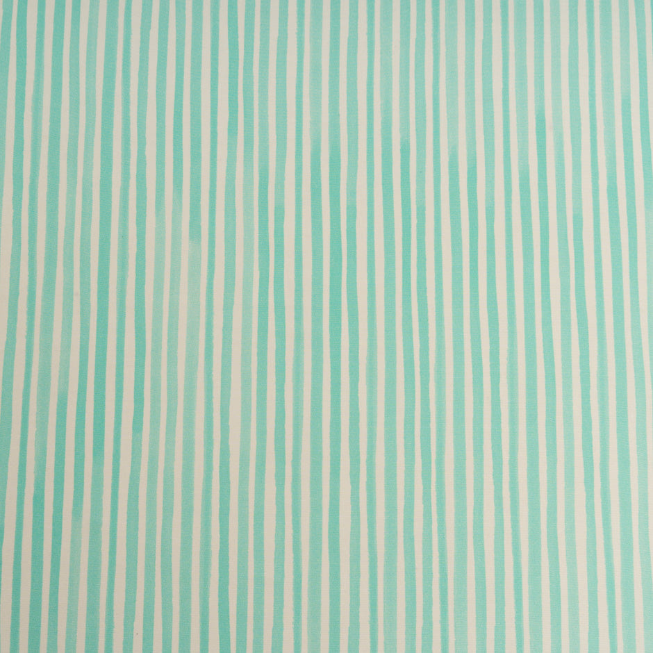 Mint Green 'Striped' Pure Silk Cream Faille