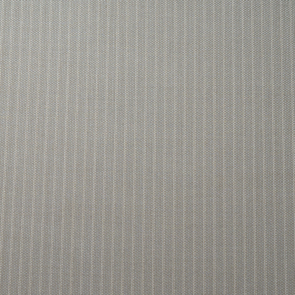 Cream Pinstripe Taupe Superfine Pure Wool Suiting