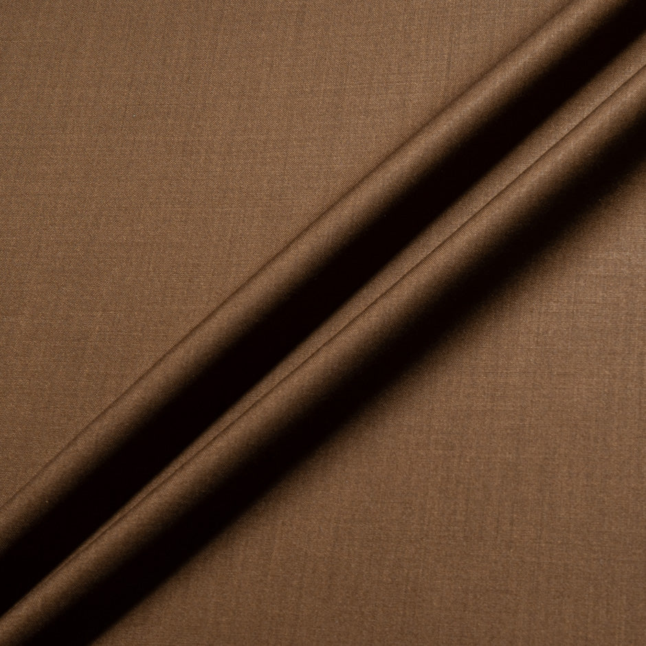 Caramel Brown Feather Light Pure Cashmere Suiting