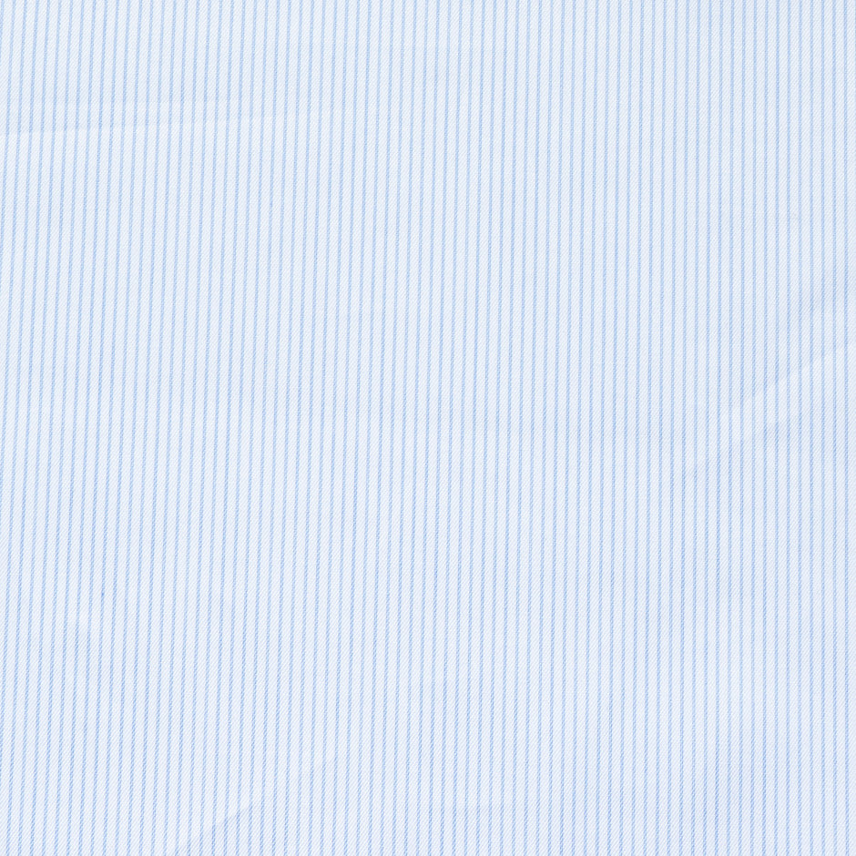 Fine Blue Pinstripe Pure Shirting Cotton