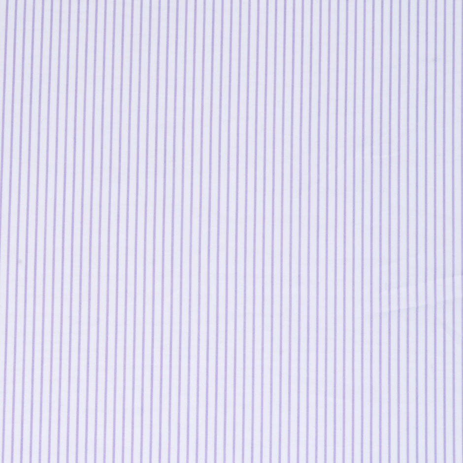 Soft Purple Striped Stretch Shirting Cotton