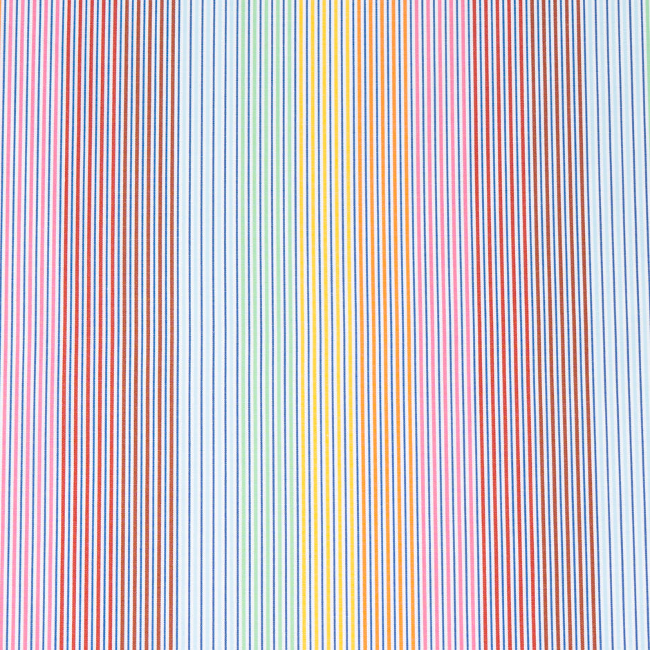 Multi-Coloured Pinstriped Pure Cotton