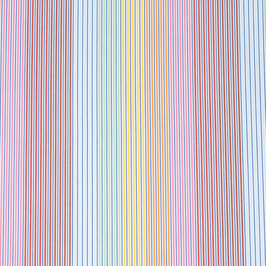 Multi-Coloured Pinstriped Pure Cotton