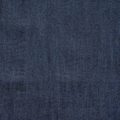 Midnight Blue Unwashed Stretch Cotton Denim