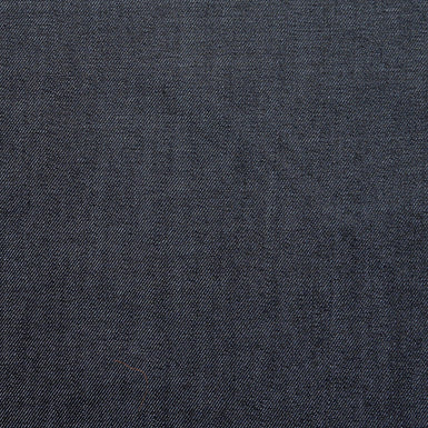 Dark Ink Blue Stretch Cotton Denim