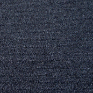 Dark Space Blue Stretch Cotton Denim