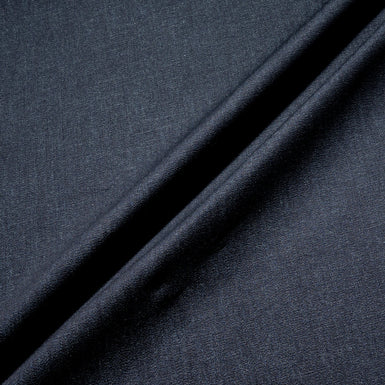 Dark Space Blue Stretch Cotton Denim