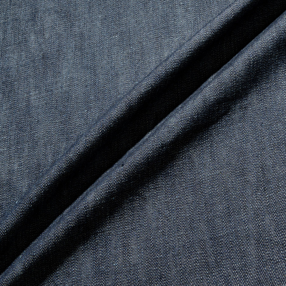 Midnight Blue Double-Sided Cotton Denim