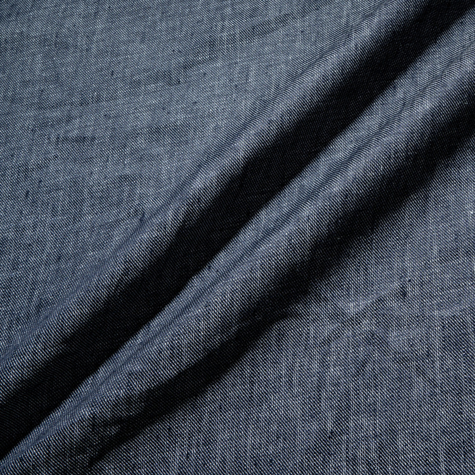 Ink Blue Pure Cotton Denim