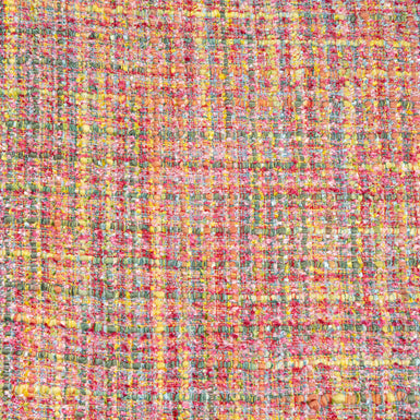 Red, Yellow & Green Woven Microfibre Bouclé