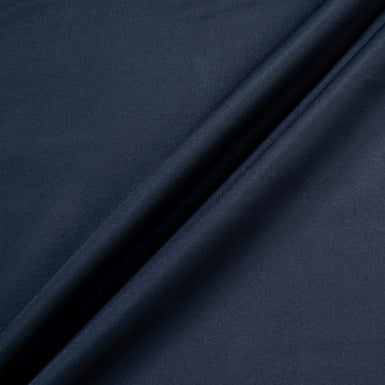 Plain Navy Blue Luxury Stretch Suiting Cotton