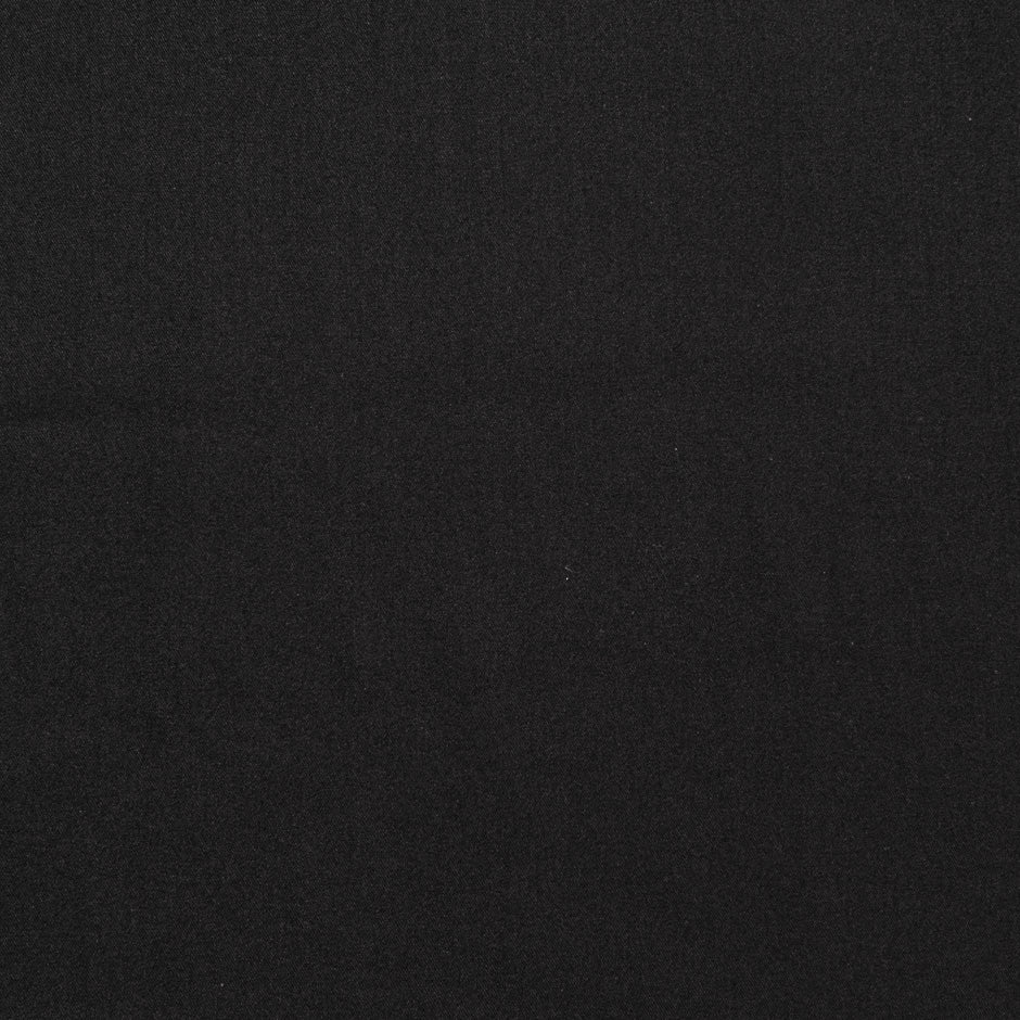 Plain Jet Black Luxury Stretch Suiting Cotton