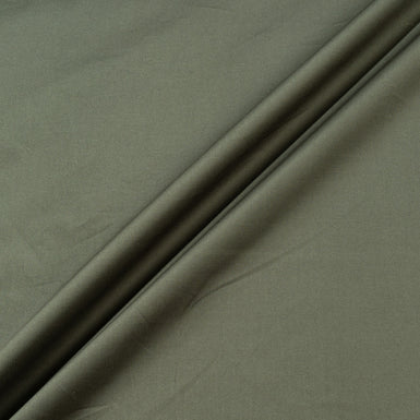 Plain Dark Olive Stretch Cotton