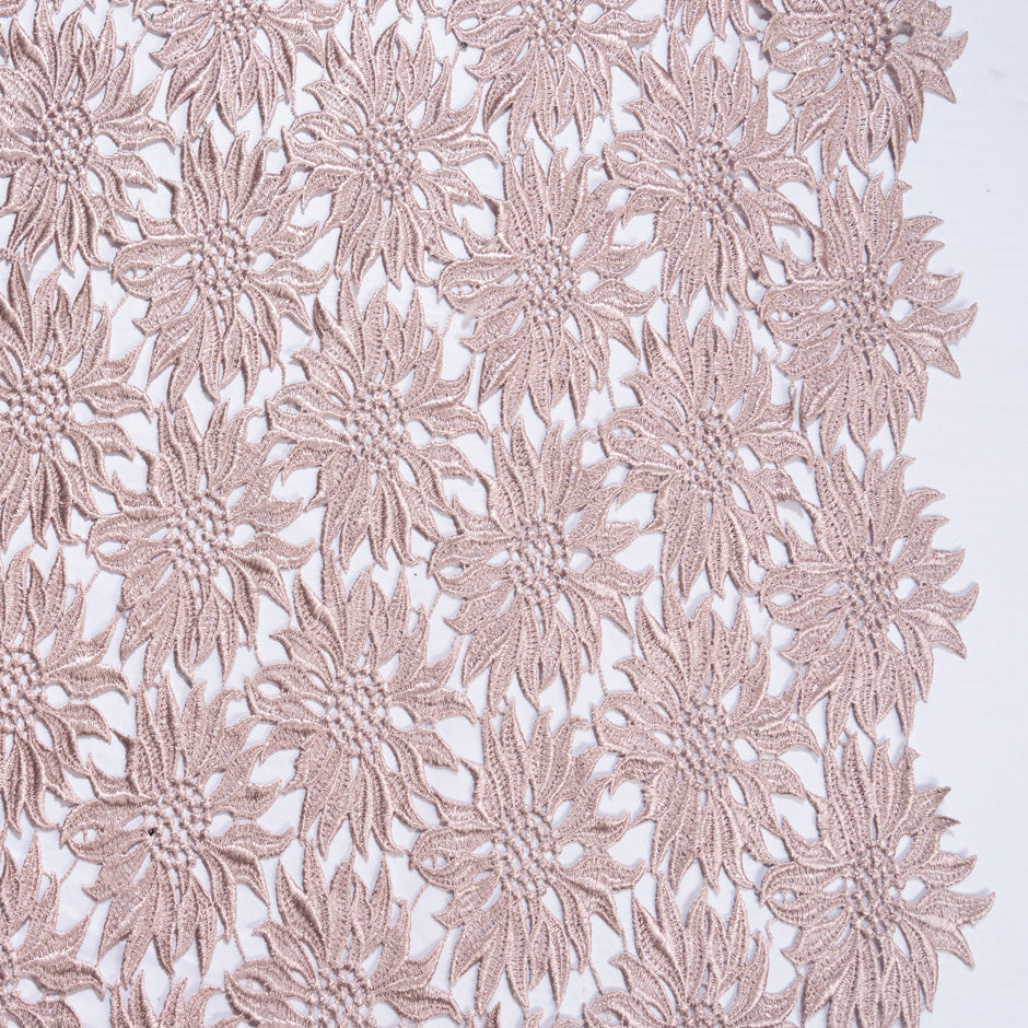 Dusty Pink 'Sunflower' Guipure Lace