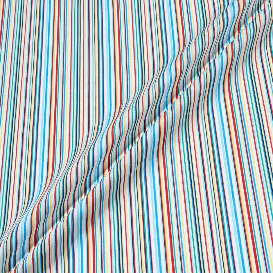 Multi-Coloured Striped Pure Cotton