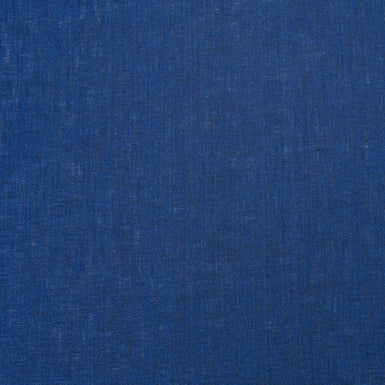 Dark Sky Blue Plain Italian Pure Linen