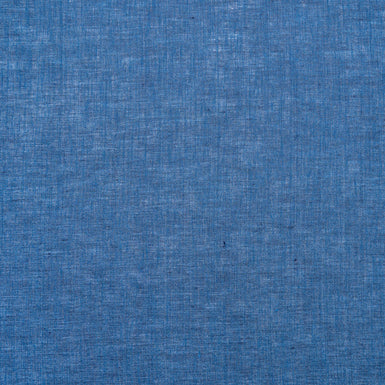 Plain Denim Blue Italian Pure Linen