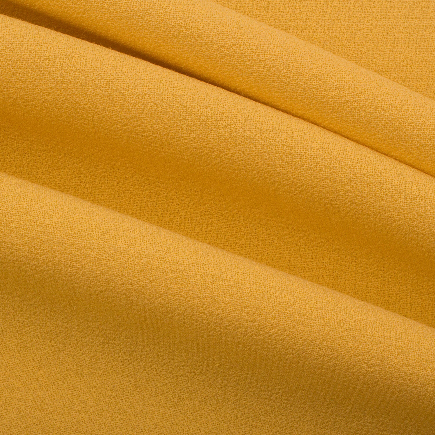 Yellow Double Wool Crêpe