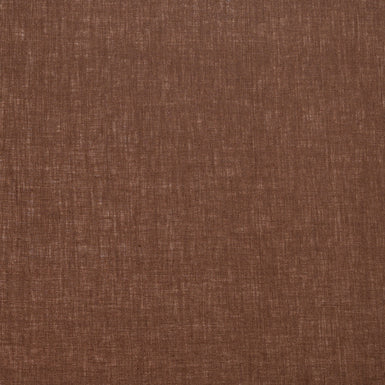 Burnt Brick Plain Italian Pure Linen