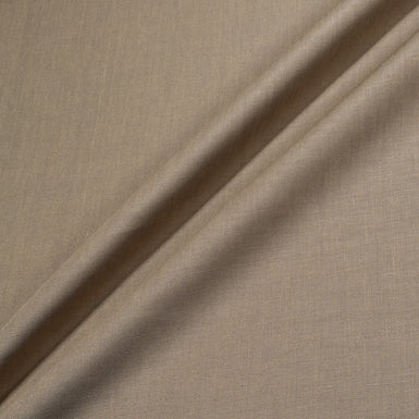 Deep Taupe Plain Italian Pure Linen