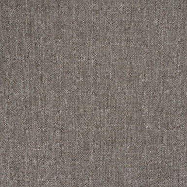 Dark Brown Woven Pure Linen