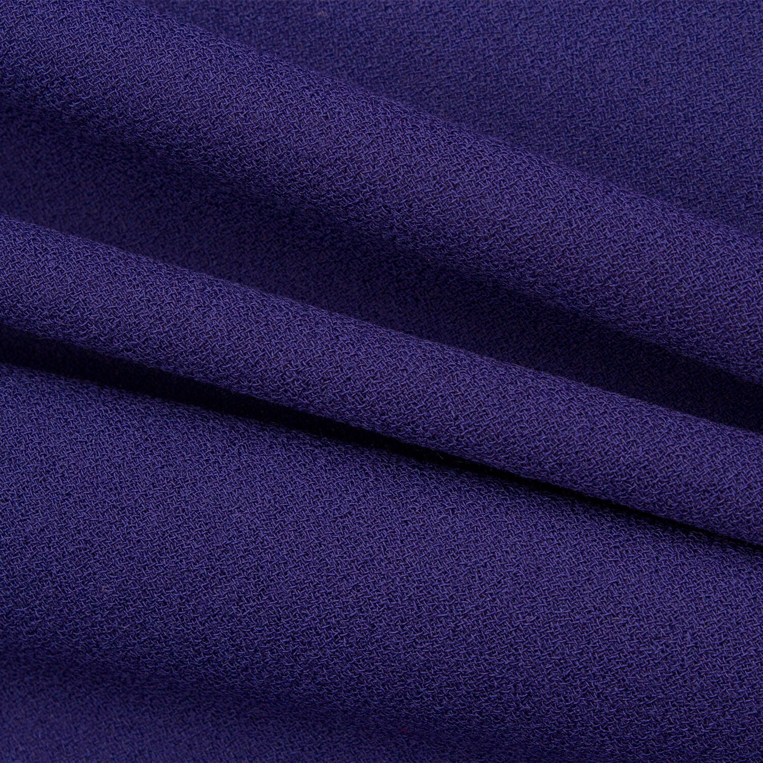 Purple/Blue Single Wool Crêpe