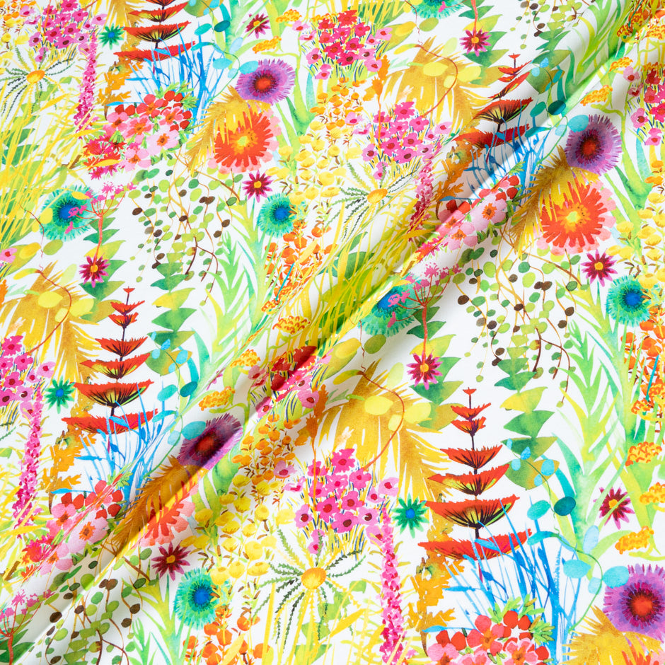 Vibrant Multi-Coloured Liberty Cotton Tana Lawn