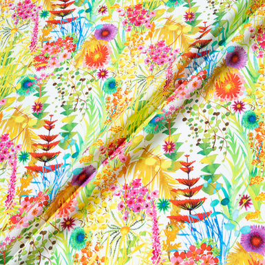 Vibrant Multi-Coloured Liberty Cotton Tana Lawn