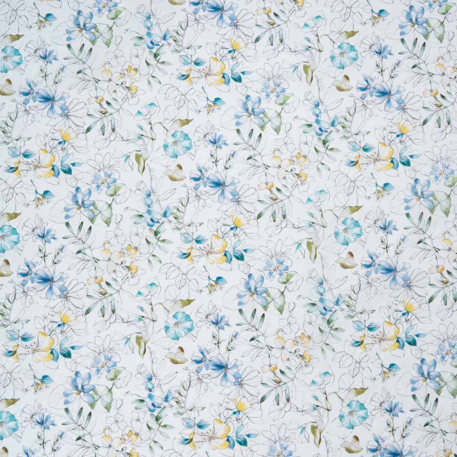 Blue 'Sophie Ann' Liberty Cotton Tana Lawn