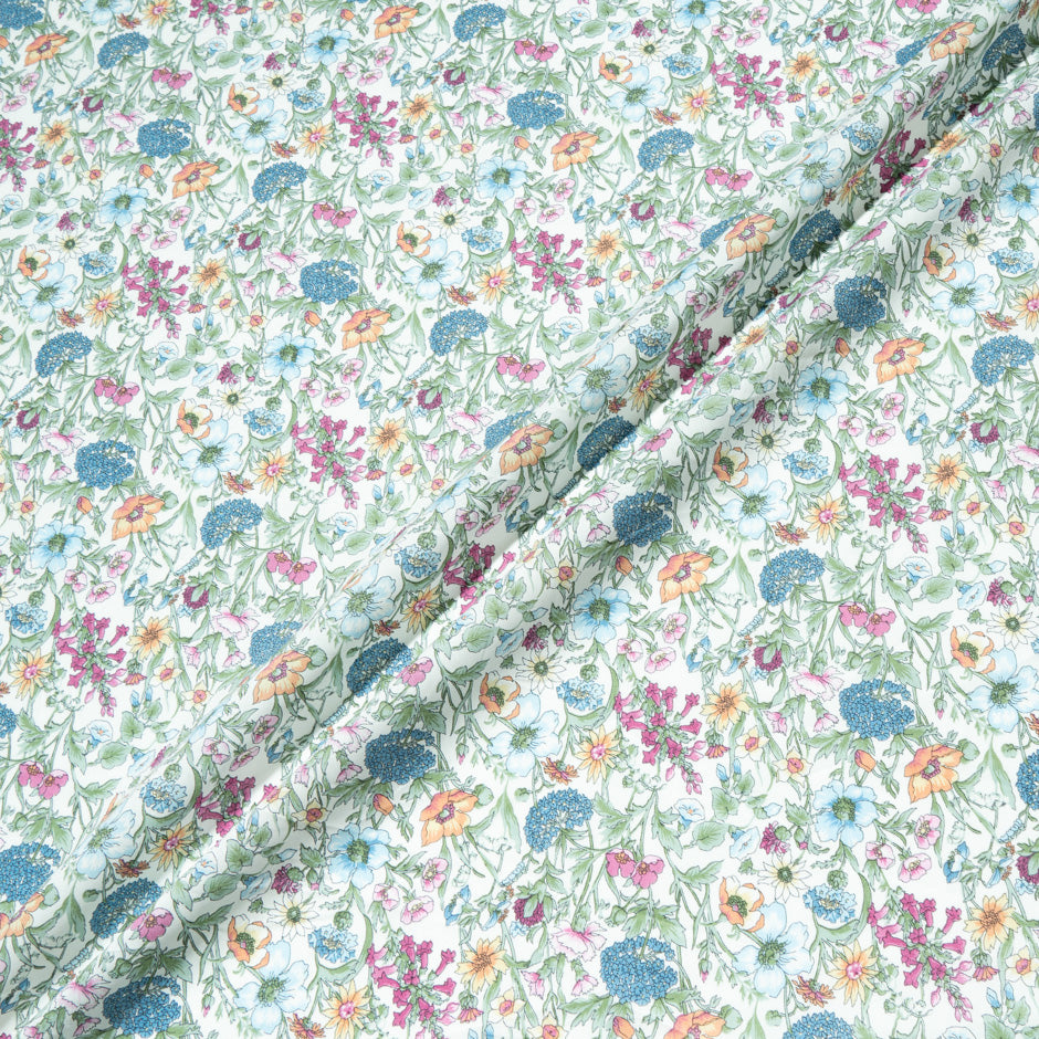 Multi 'Rachel Meadow' Liberty Cotton Tana Lawn