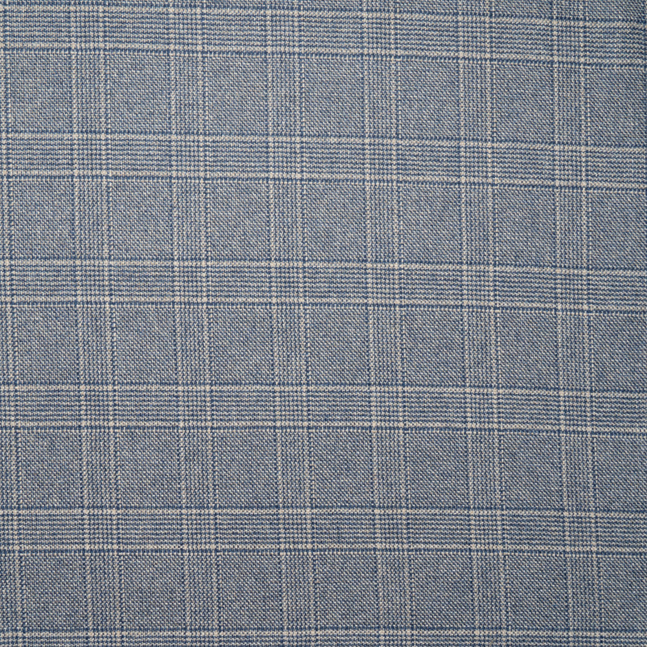 Blue & Sand Checkered Superfine Pure Cashmere