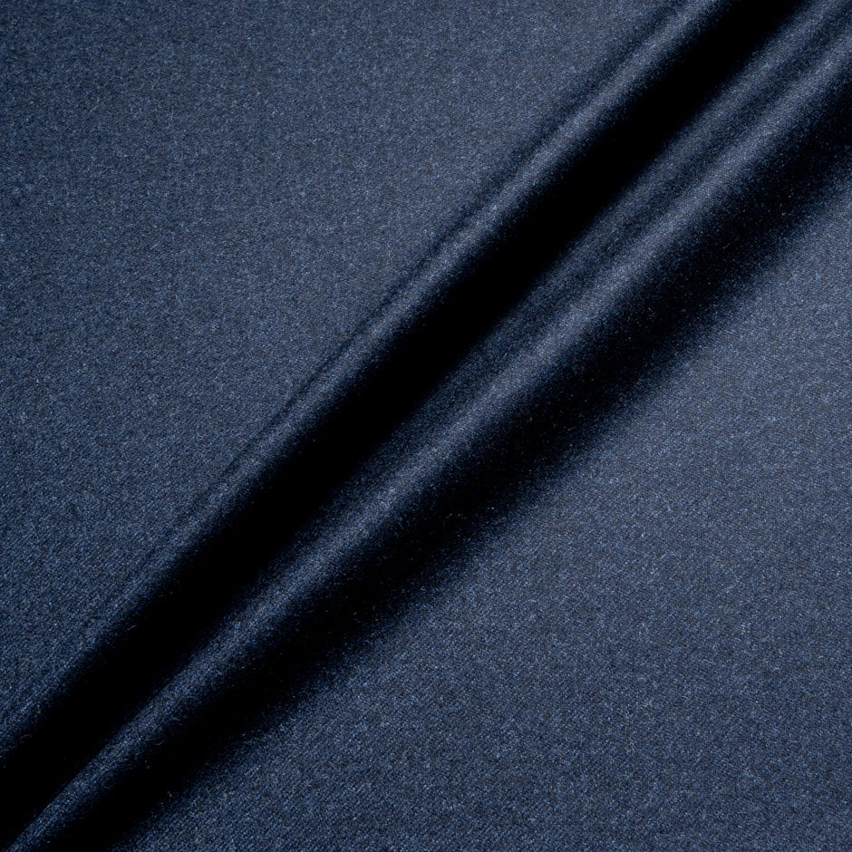 Dark Blue Pure Wool Flannel (A 3.50m Piece)