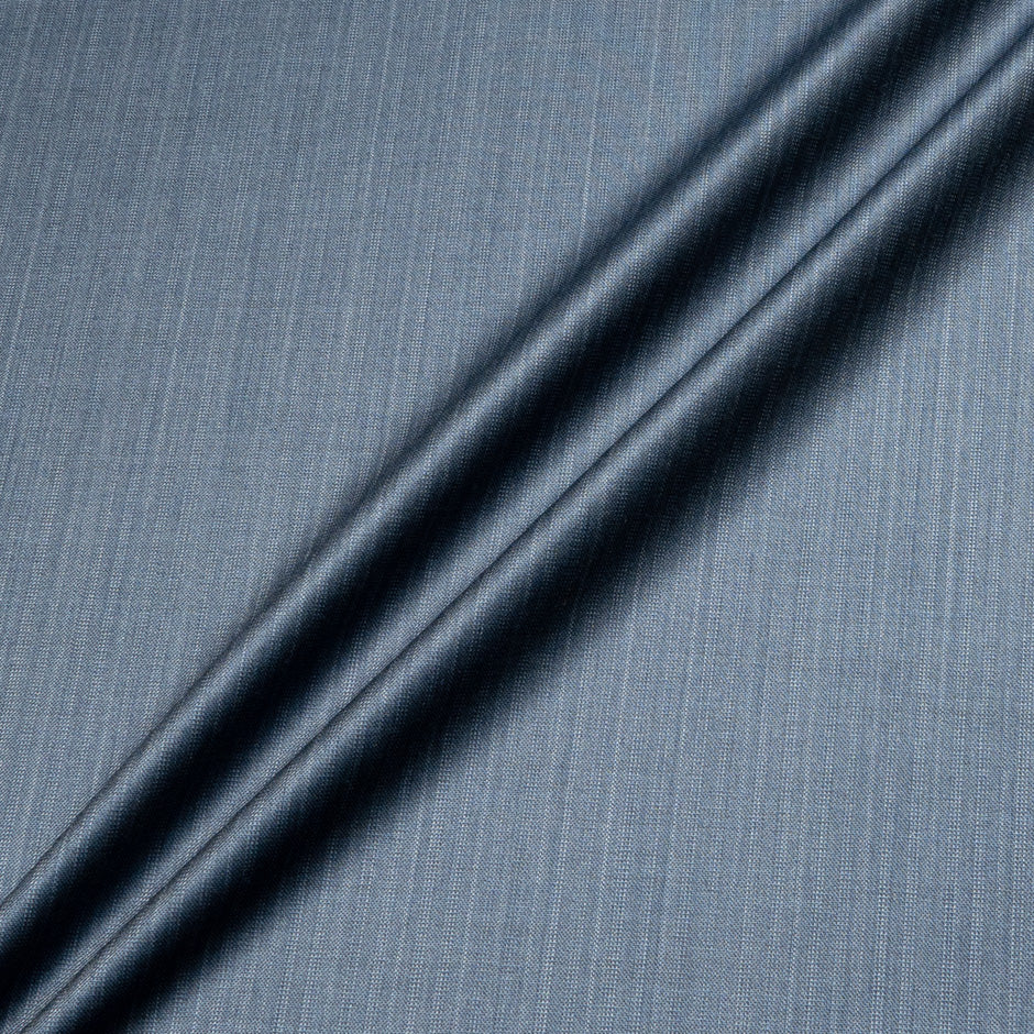 Blue Superfine Tropical Trofeo Pure Wool Suiting