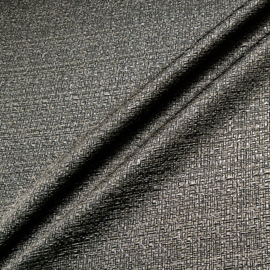 Taupe Metallic Jacquard Brocade