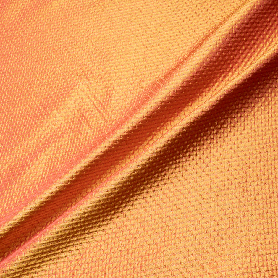 Rich Orange Pinhead Brocade