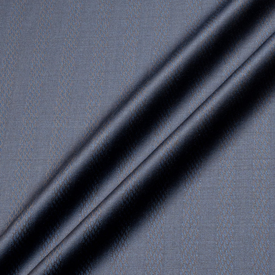 Snake Jacquard Blue Super 160s Tropical Wool