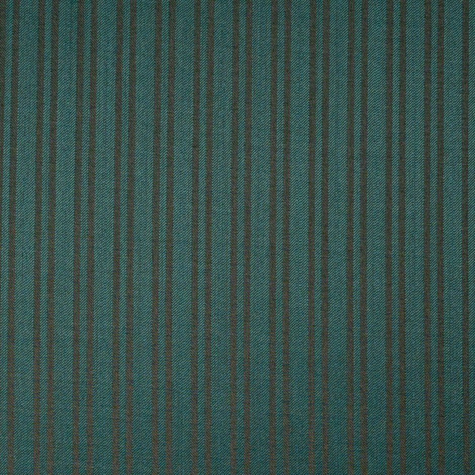 Stripe Jacquard Bottle Green Super 160s Tropical Wool