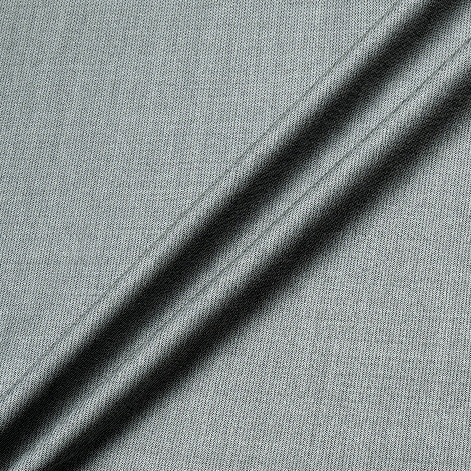 Grey 'Tecnik' Pure Wool Suiting