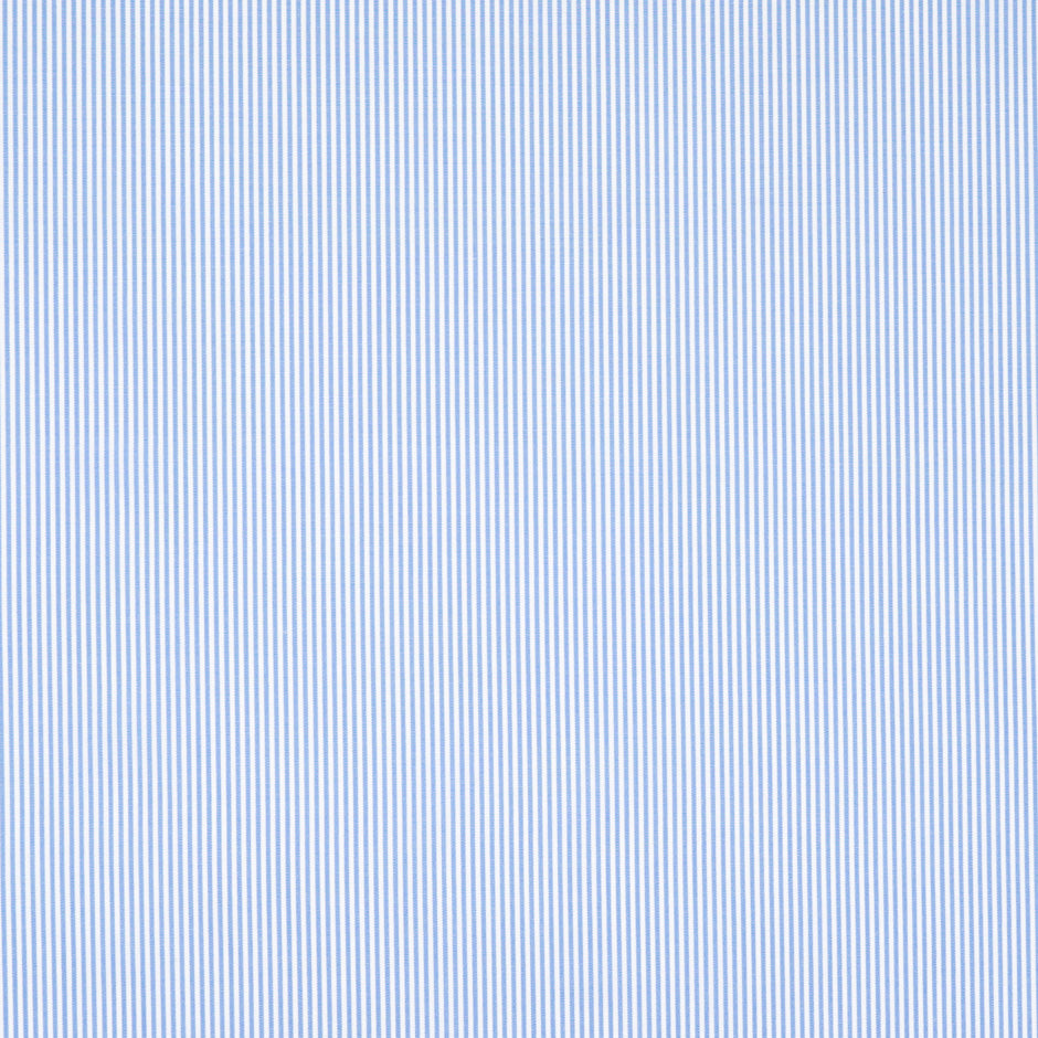 Sky Blue Striped White Pure Cotton