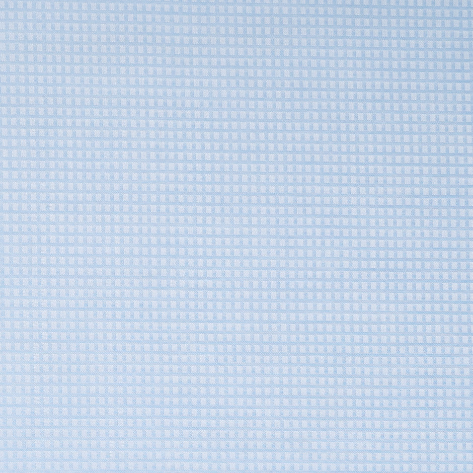 Pale Blue Square Jacquard Pure Cotton