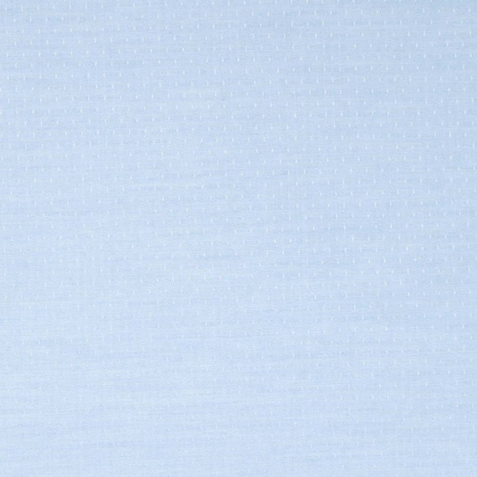 Soft Blue 'Dash' Jacquard Shirting Cotton