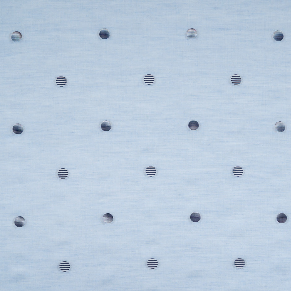 Two-Tone Blue Spot Jacquard Cotton