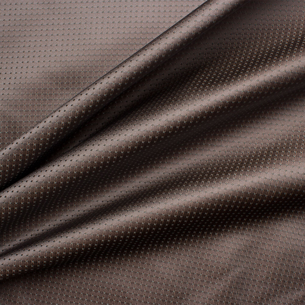 Grey/Peach Spot Jacquard (A 2.30m Piece)