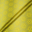 Grey Kaleidoscopic Printed Yellow Superfine Cotton