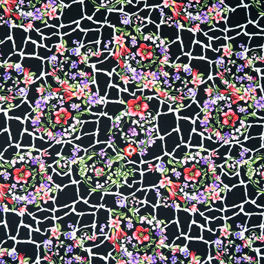 Wild Floral Printed Pure Wool