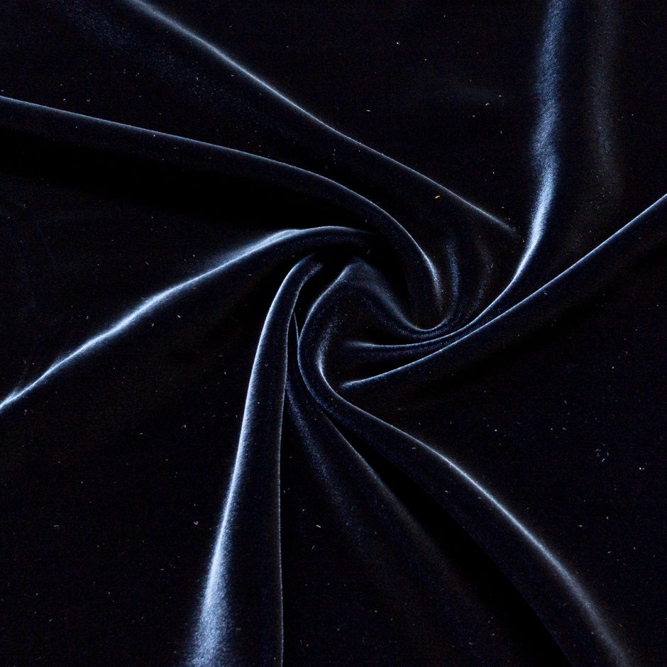 Midnight Blue Mixed Fibre Velvet