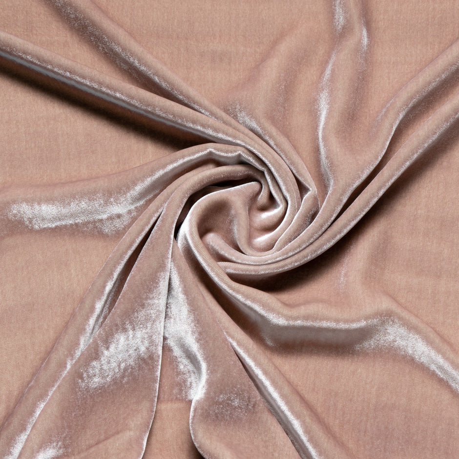 Dusty Pink Silk Blend Velvet